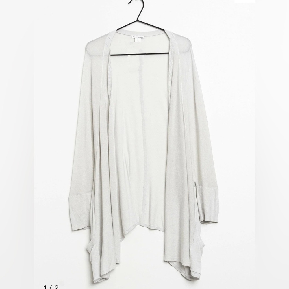 Club Monaco open lightweight grey oversized Cardigan sweater wrap draped